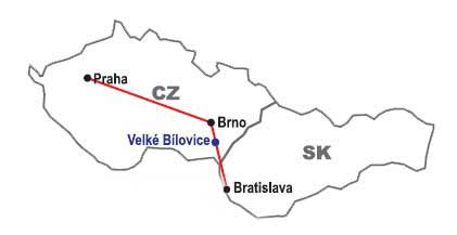 Mapa, Roman Latn, Velk Blovice, okr. Beclav, Jin Morava